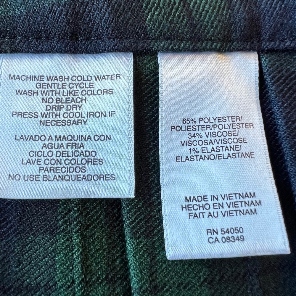 *FIRM PRICE* QMack Wrap Pleated Tartan Blackwatch Mini Skirt - Picture 10 of 11